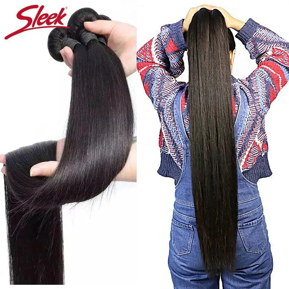 Brazilian Straight Remy Hair Extensions Premium Wefts