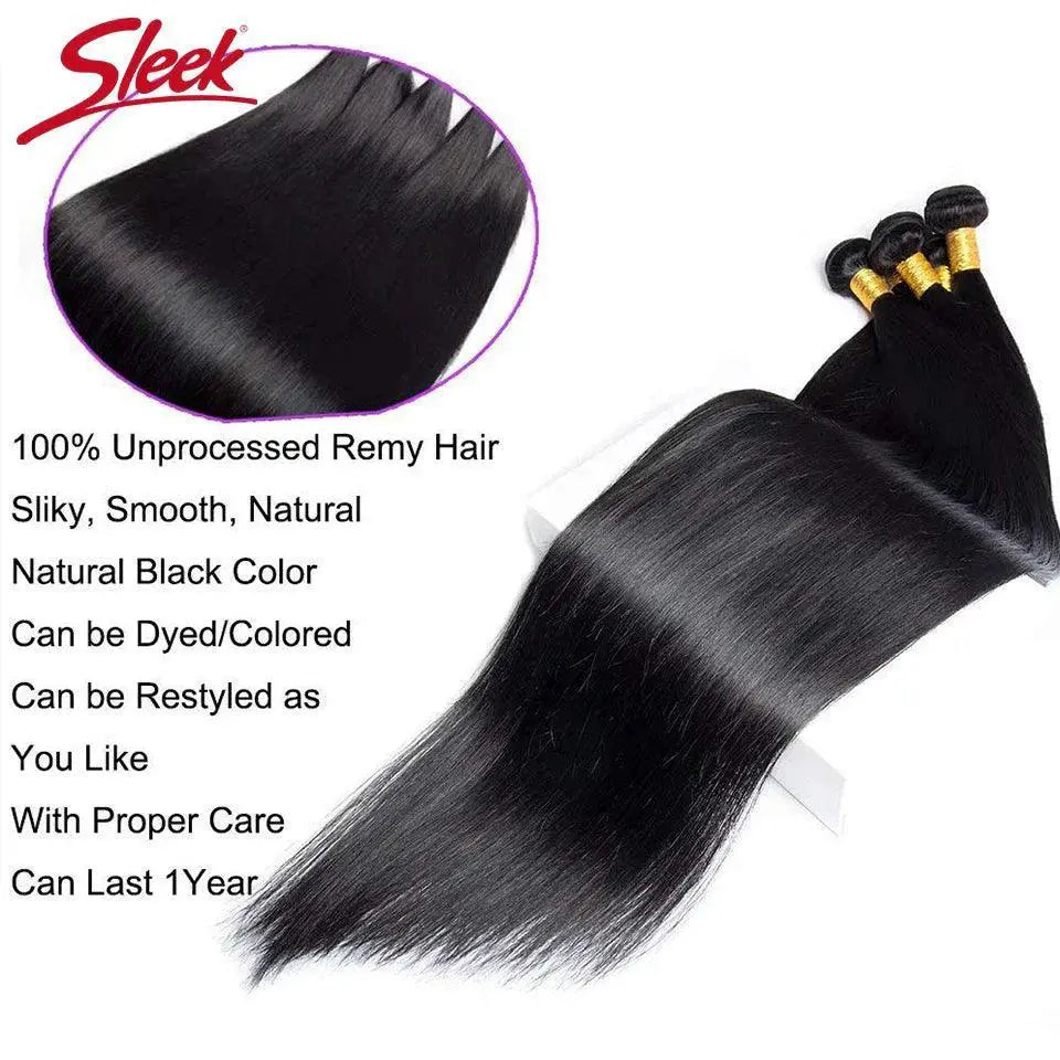 Brazilian Straight Remy Hair Extensions Premium Wefts