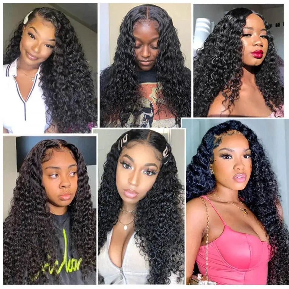 Brazilian Virgin Deep Wave Hair Bundle Set Natural Beauty