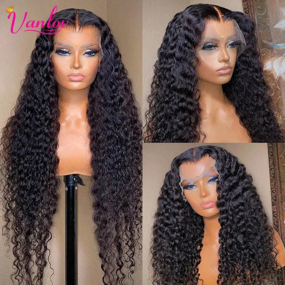 Brazilian Water Wave Lace Front Wig Premium Remy Hair