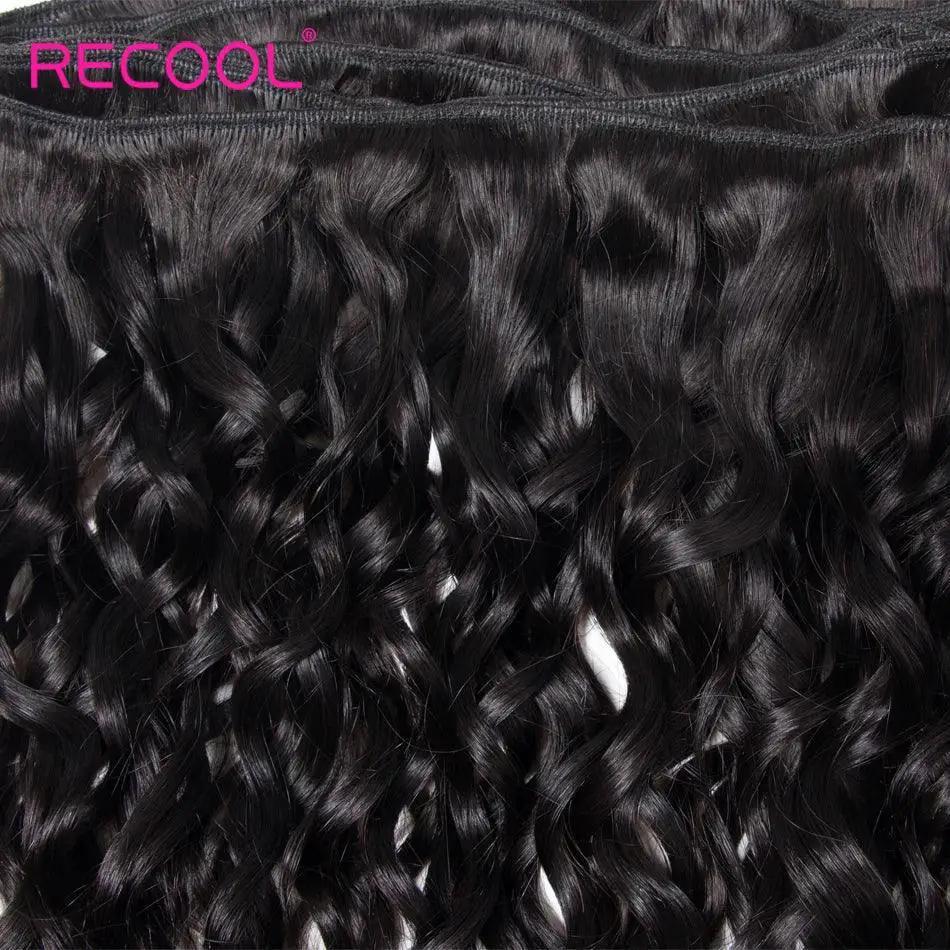 Brazilian Water Wave Lace Frontal Bundle 100 Percent Human