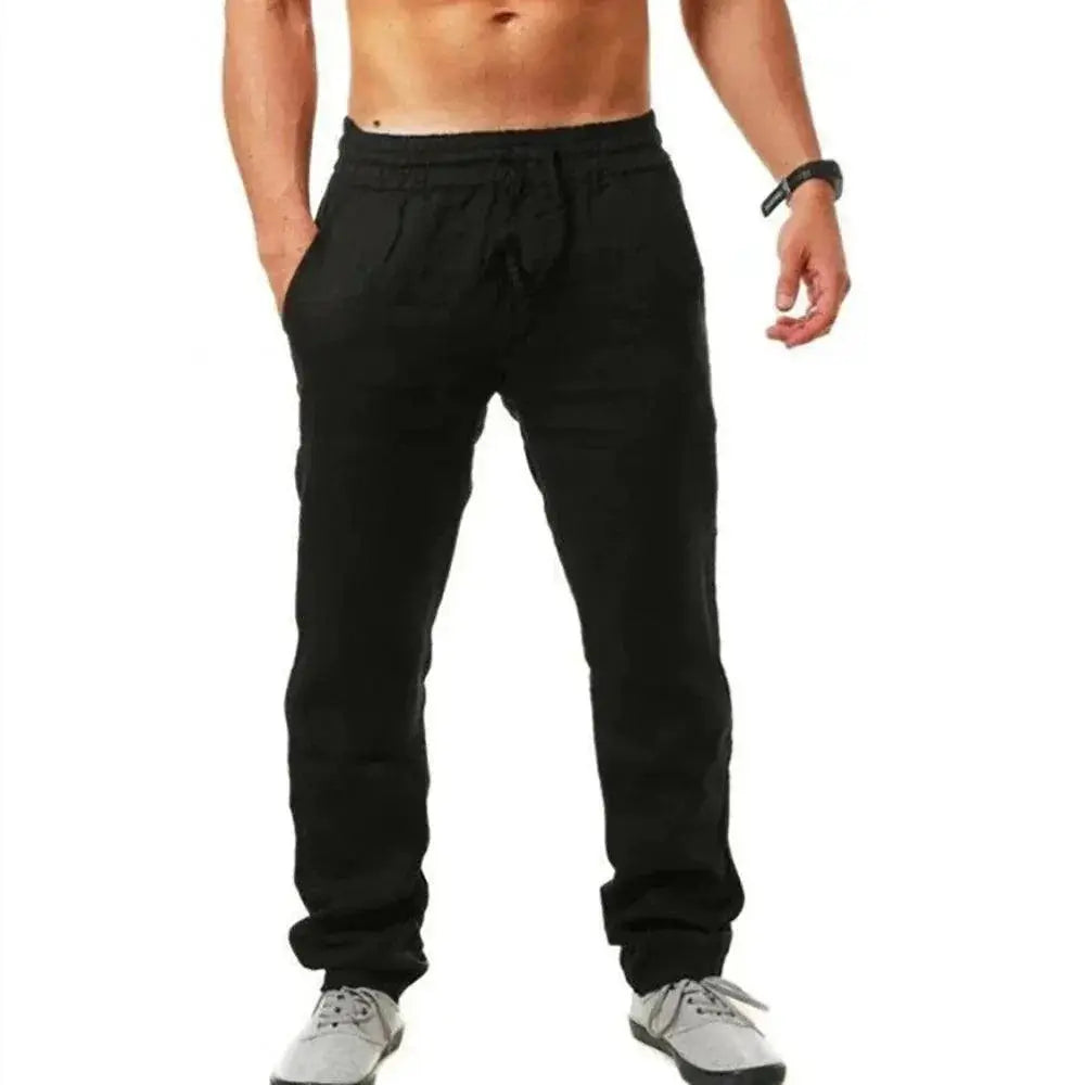 Breathable Cotton Linen Summer Pants For Men Casual Style