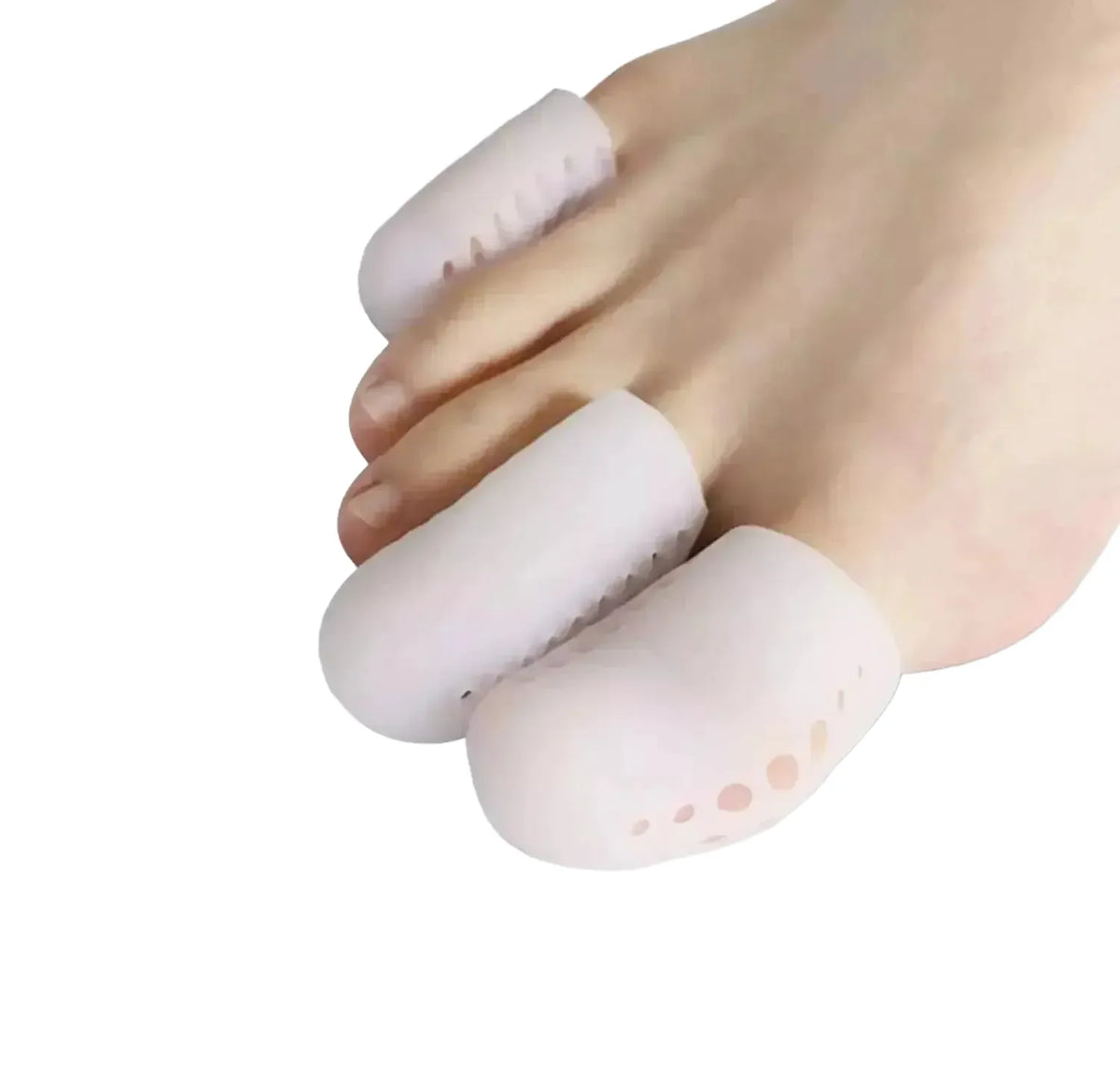 Pain-Relief Toe Covers for Ingrown Nails — White-L