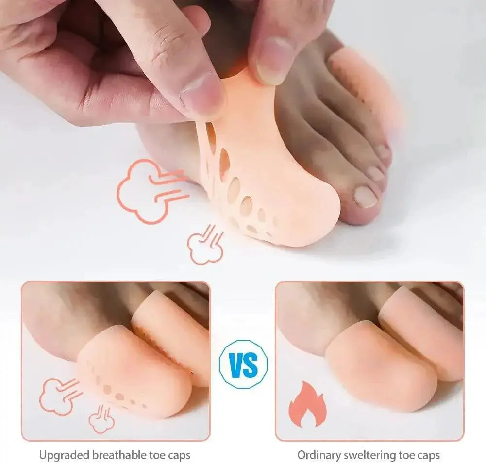 Breathable Gel Toe Covers For Ingrown Toenail Relief
