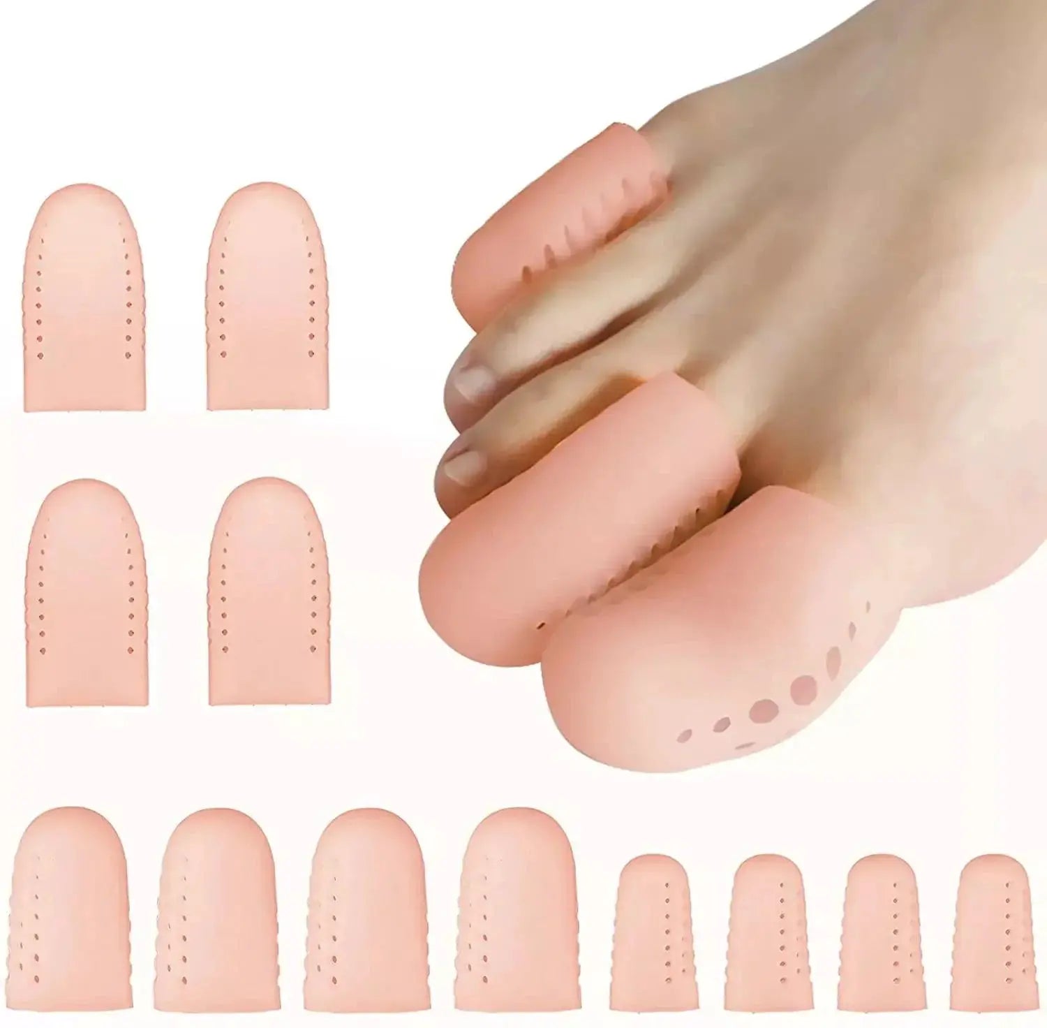 Breathable Gel Toe Covers For Ingrown Toenail Relief