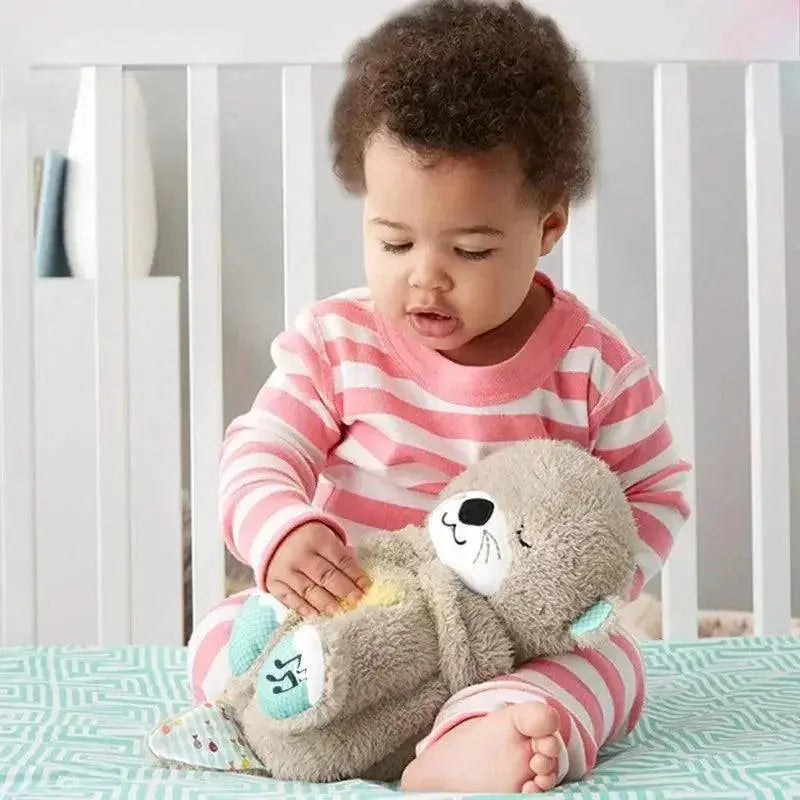 Breathing Bear Soothing Otter Plush Toy Sleep Aid Nighttime