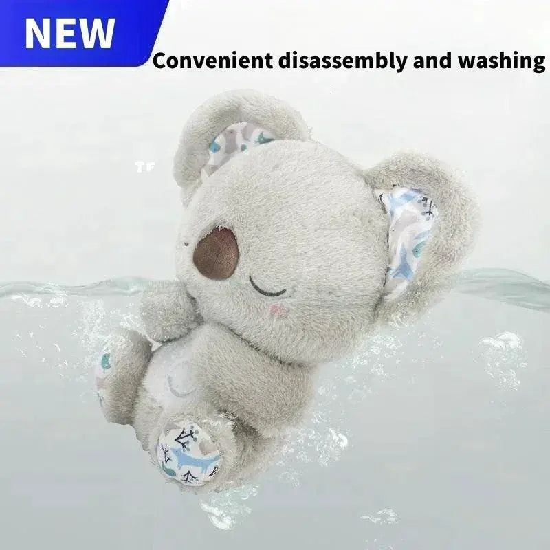 Otter Plush Toy With Breathing Light And Sound For Newborns