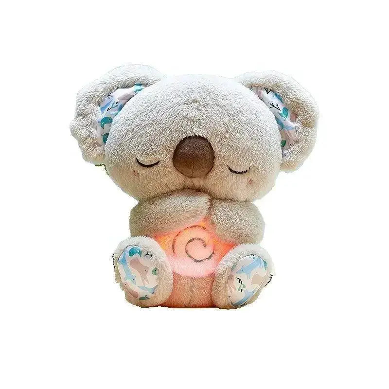 Otter Plush Toy With Breathing Light And Sound For Newborns