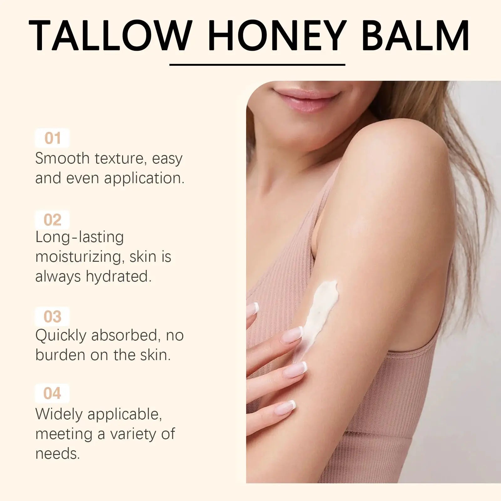 Brightening Beef Tallow Cream for Face