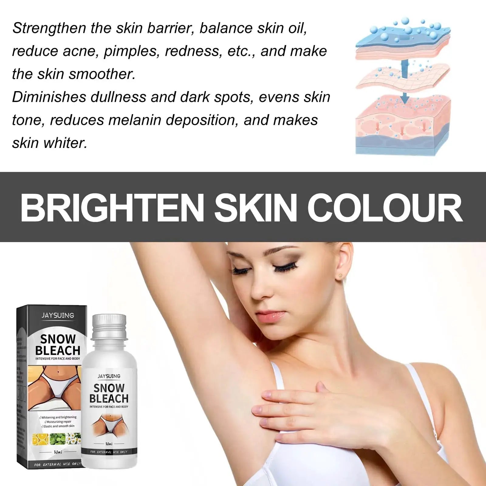 Brightening Body Bleach for Dark Spots