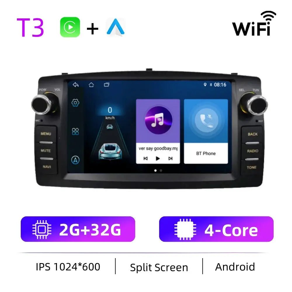 Brighter Android Car Radio for Corolla