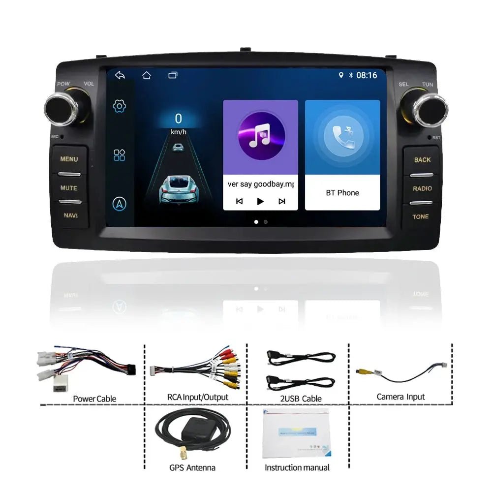 Brighter Android Car Radio for Corolla