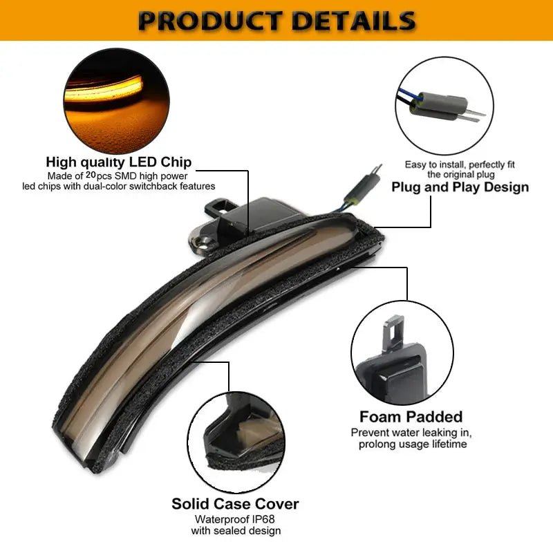 Brighter LED Mirror Signals For RAV4