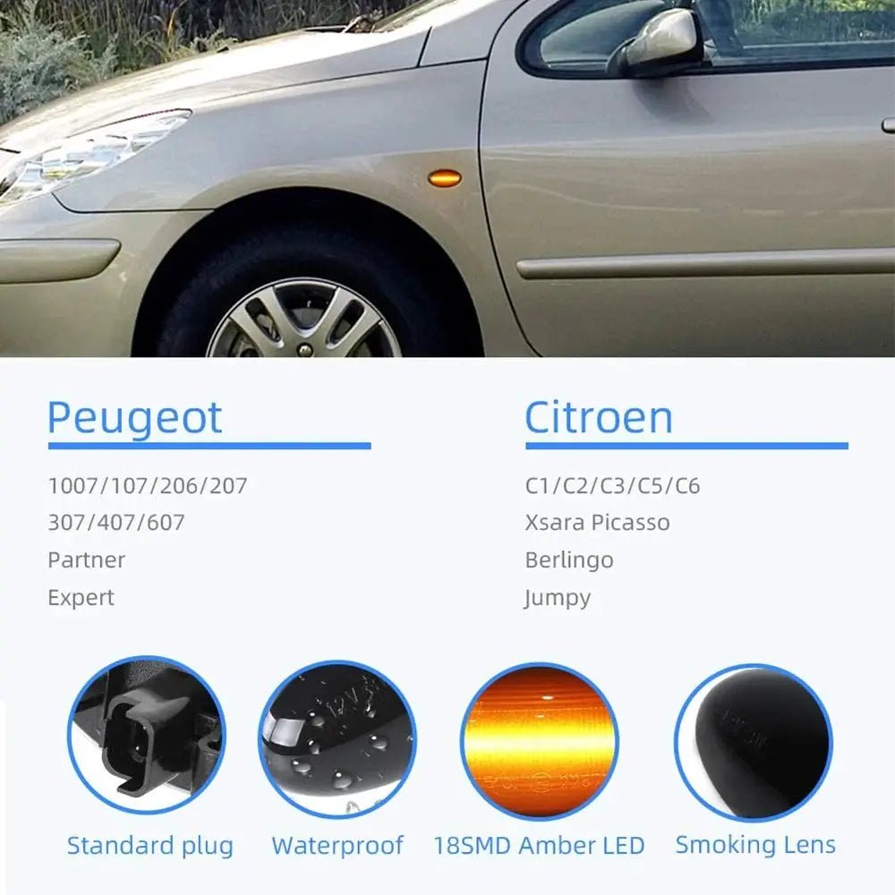 Brighter LED Side Marker for Peugeot