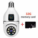 Color Night Vision Bulb Camera for Home