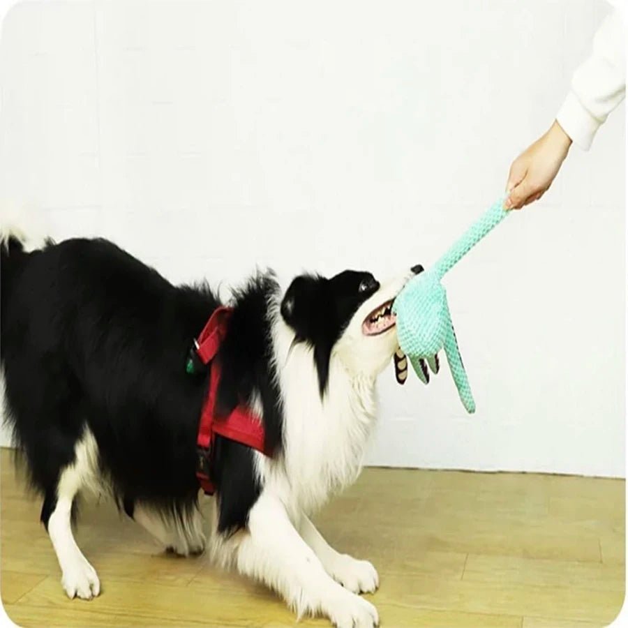 BrightPaws Dog Plush Octopus Toy - Interactive Squeak Anti - Demolition Companions