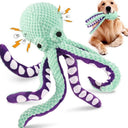 BrightPaws Dog Plush Octopus Toy - Interactive Squeak Anti-Demolition Companions