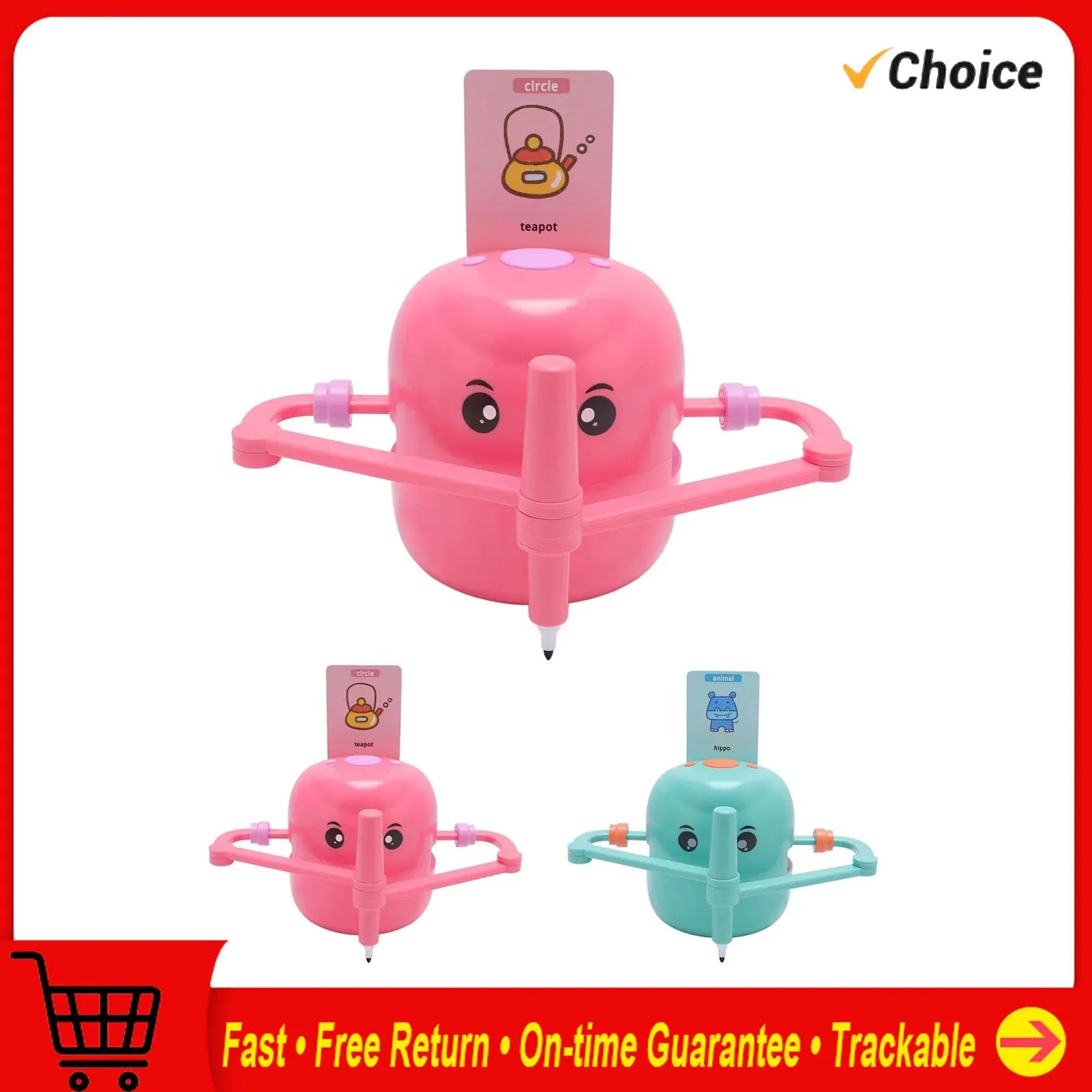 BrightPlay Smart Painting Robot Mini - No Screens Required for Creative Art Time