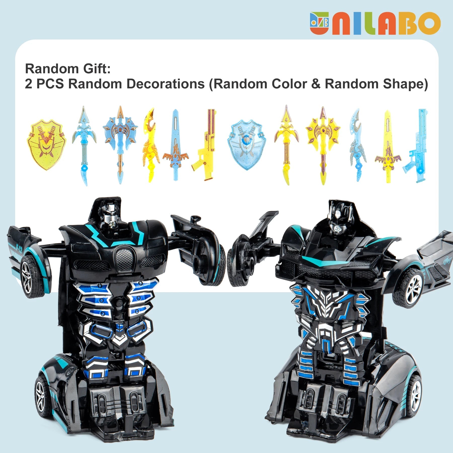 BrightPlay Transformable Robot Sports Car Toy - Battery Free Educational Fun Toy