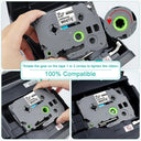 Brother Label Maker Tape Waterproof Ribbon for Professional Labels