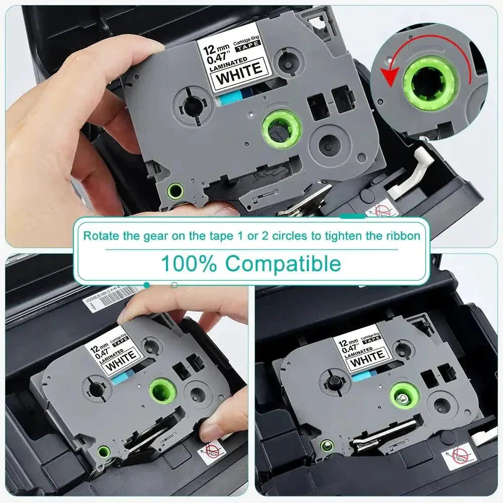 Brother Label Maker Tape Waterproof for Professional Labels