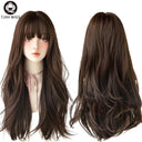 Brown Ash Deep Wave Lolita Wig Stylish Synthetic Hair