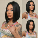 Brown Blonde Ombre Bob Wig for Women Stylish Hairpiece