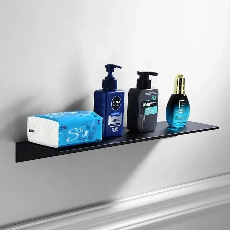 Brushed Gold Bathroom Storage Rack Wall Shelf Modern Stylish