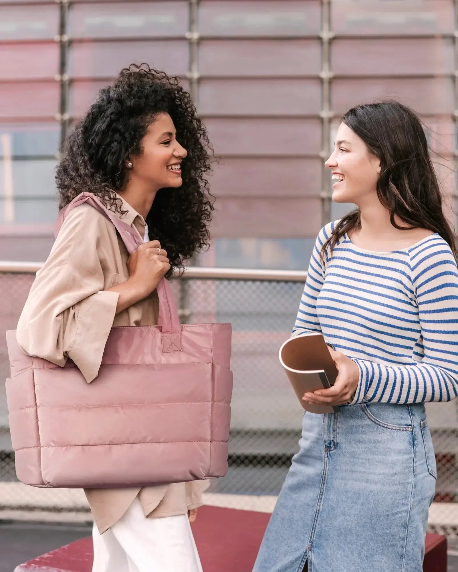 Bubble Tote Bag Cotton Padded Quilted Purse For Everyday Use - OurLum.com