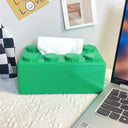 Building Blocks Tissue Box Organizer Modern Wall-Mounted Holder