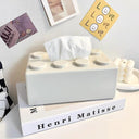 Building Blocks Tissue Box Organizer Modern Wall-Mounted Holder