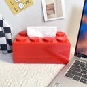 Building Blocks Tissue Box Organizer Modern Wall-Mounted Holder