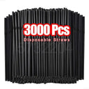 Bulk Colorful And Black Drinking Straws For Weddings And Parties 50 To 3000 Pack