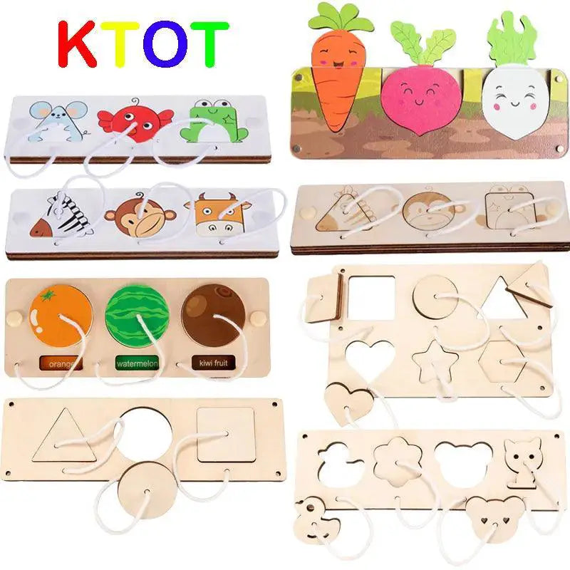 Busy Board Montessori Educational Toys For Baby Skills Fun