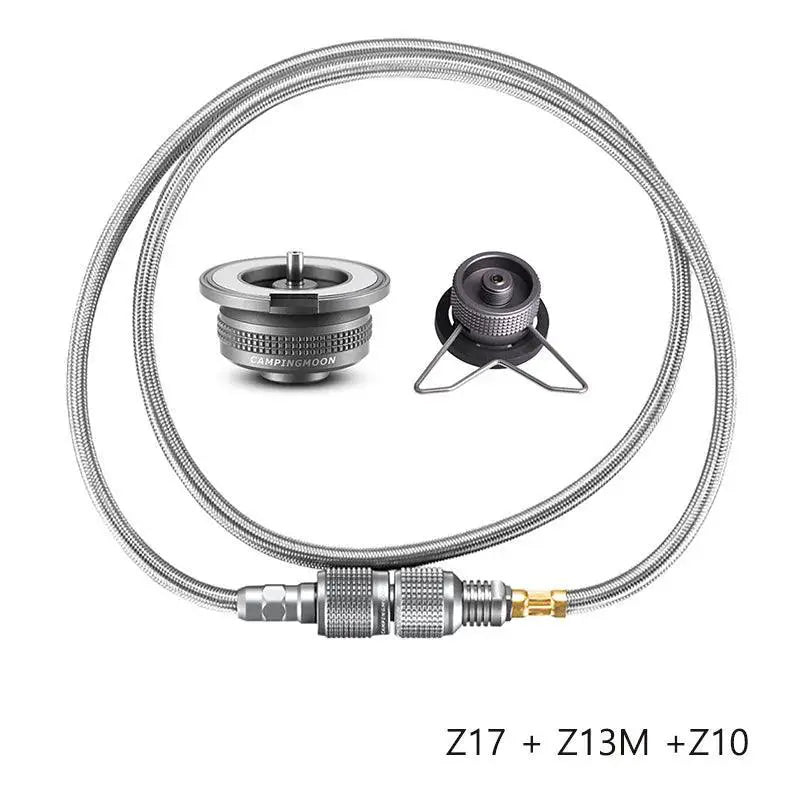Butane Stove Adapter With Extension Hose For Camping