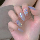 Butterfly Aurora Floral Resin Nail Art Kit Elegant DIY Sparkle