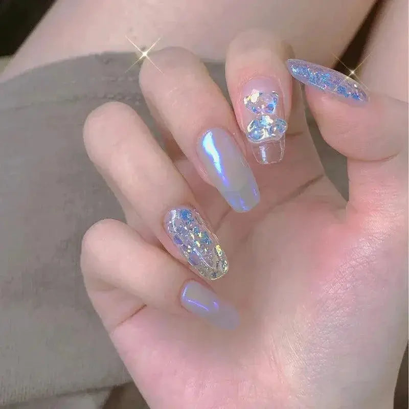 Butterfly Aurora Floral Resin Nail Art Kit Diy Sparkle
