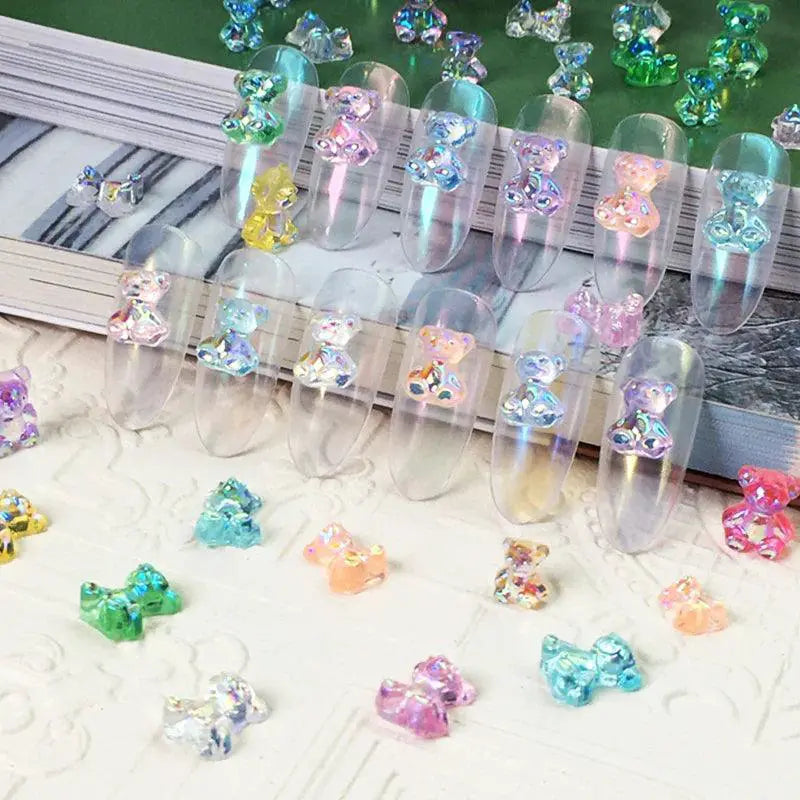 Butterfly Aurora Floral Resin Nail Art Kit Diy Sparkle