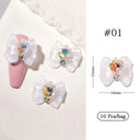 Butterfly Aurora Floral Resin Nail Art Kit Elegant DIY Sparkle