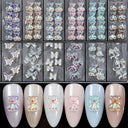 Butterfly Aurora Floral Resin Nail Art Kit Elegant DIY Sparkle