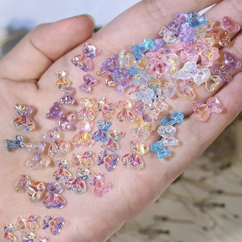Butterfly Aurora Floral Resin Nail Art Kit Diy Sparkle
