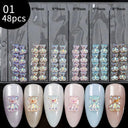 Butterfly Aurora Floral Resin Nail Art Kit Elegant DIY Sparkle