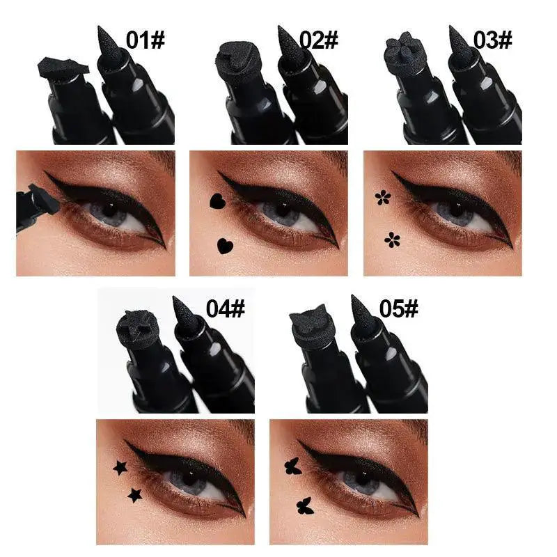 Butterfly Moon Stamp Eyeliner Duo Waterproof Quick Dry