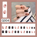 Butterfly Pink Press-On Nails Set: Charming Beauty Tools Included