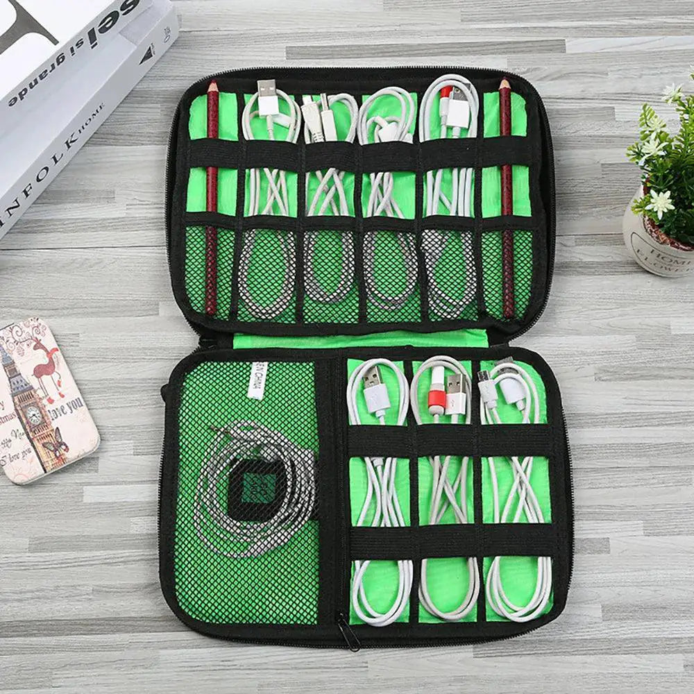 Cable Organizer Storage Bags System Kit for Travel Gadgets