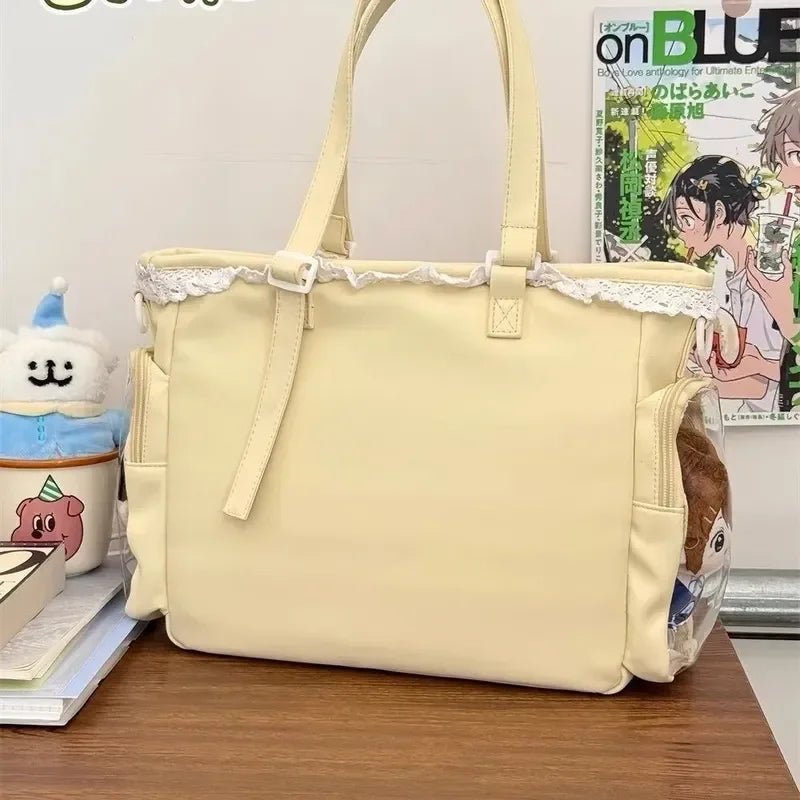 Canvas Messenger Bag Crossbody Itabag Square Design Unisex Gift For Friends Gear