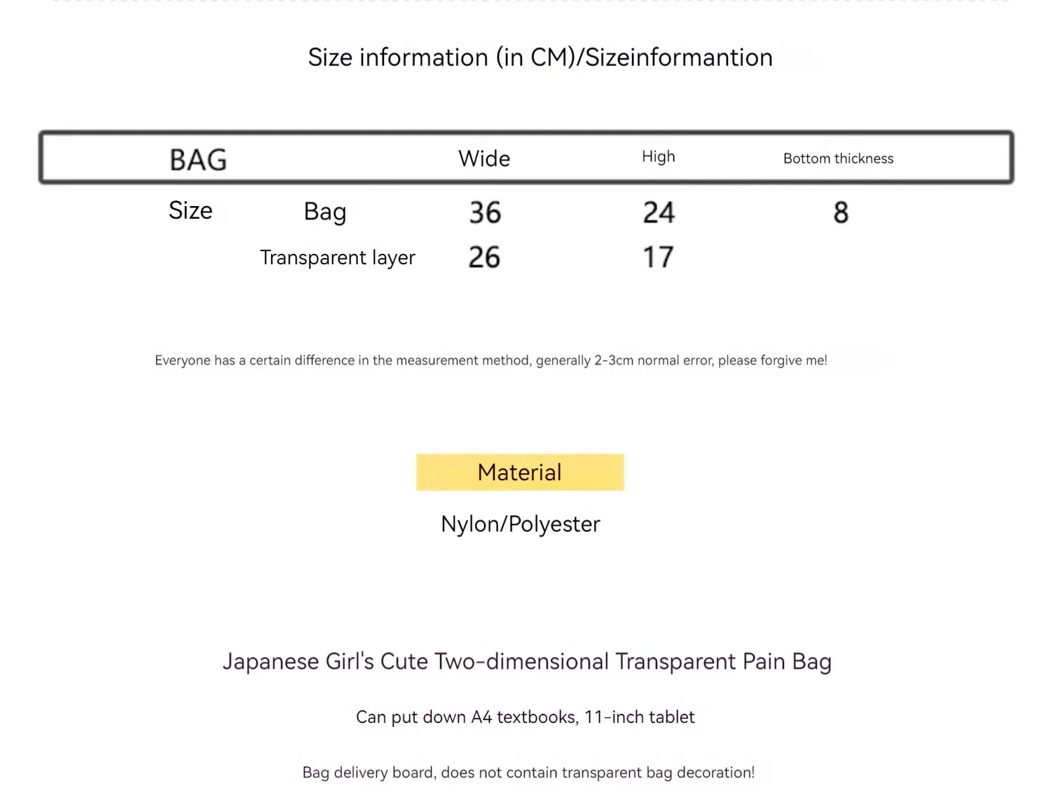 Canvas Messenger Bag Crossbody Itabag Square Design Unisex Gift For Friends Gear