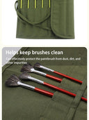 Gouache Brush Roll Bag for Artists Safe