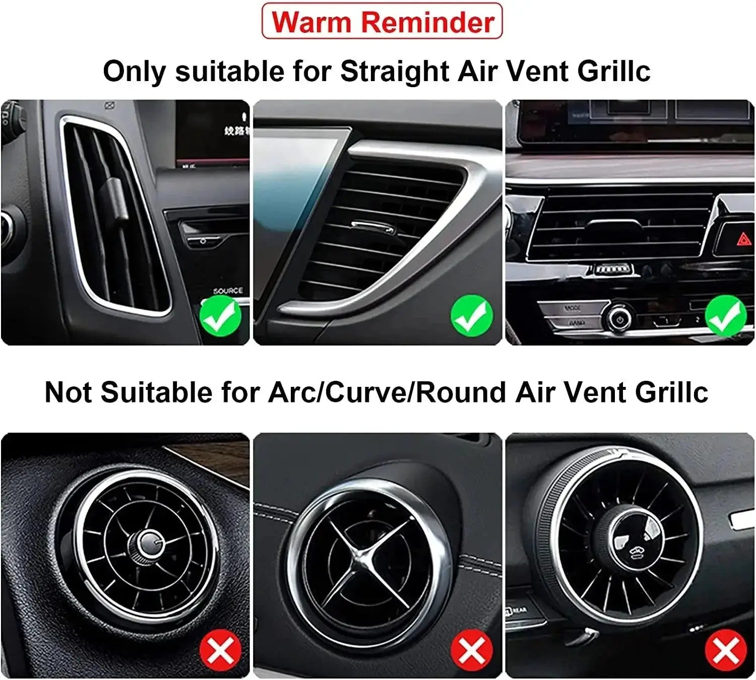 Car Air Outlet Decor Strips Ten Piece Set For Interior Trim