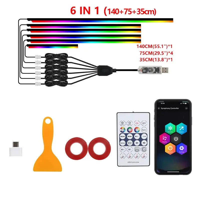Car Ambient Light Strip for Mood Music